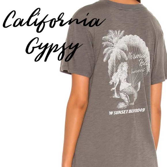 RESTOCKING🎉Mermaid Beach Gypsy boho T-shirt - Picture 9 of 13